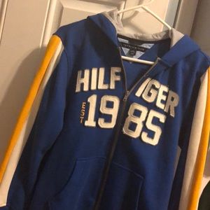 Tommy Hilfiger sweatshirt. Blue white and yellow.